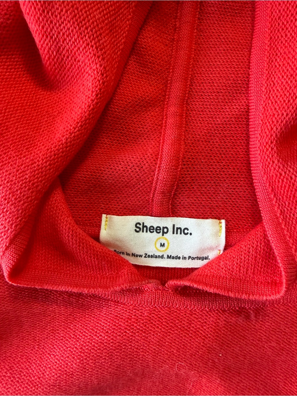 Sheep Inc. Poppy-Red 100% Fine Merino Hoodie; Never Worn; Rare Color! - Picture 2 of 7